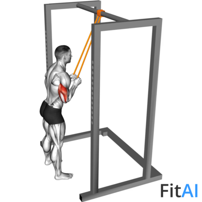 Resistance Band Triceps Pushdown
