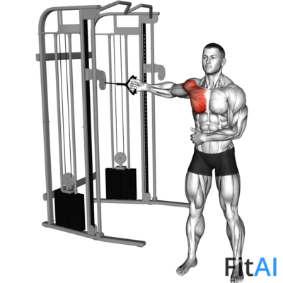 Cable Standing One Arm Fly