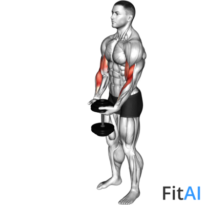 Dumbbell Standing One Spider Curl