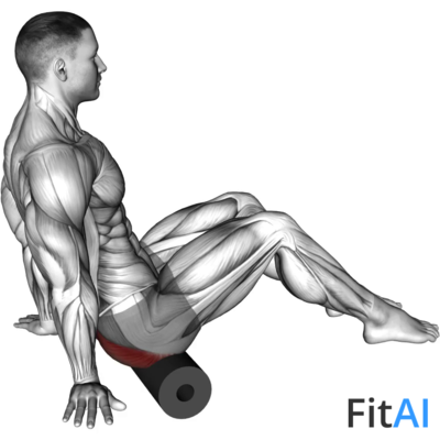 Roll Glutes Sitting on Floor