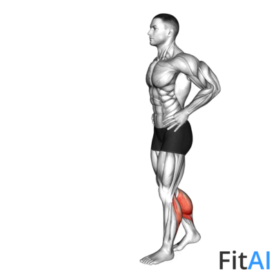 Bodyweight Walking Calf Raise
