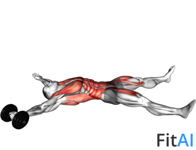 Dumbbell One Arm Starfish Crunch (beginner)