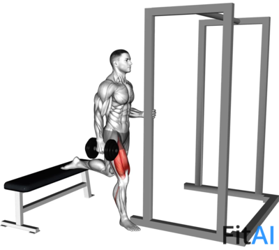 Dumbbell Assisted Bulgarian Split Squat