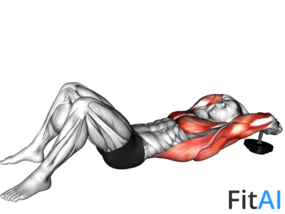 Dumbbell Pullover on floor