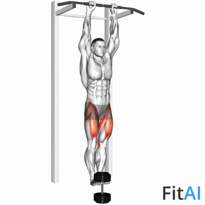 Weighted Hanging Straight Leg Raise