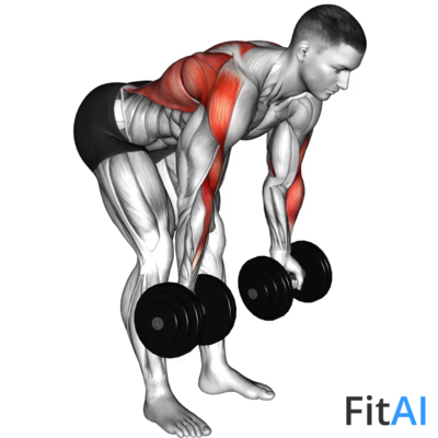 Dumbbell Bent-Over Reverse Row