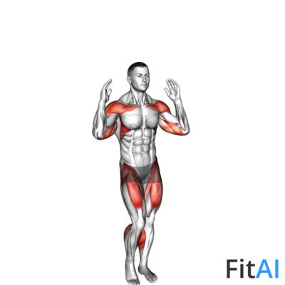 Arm Raise Step in Place