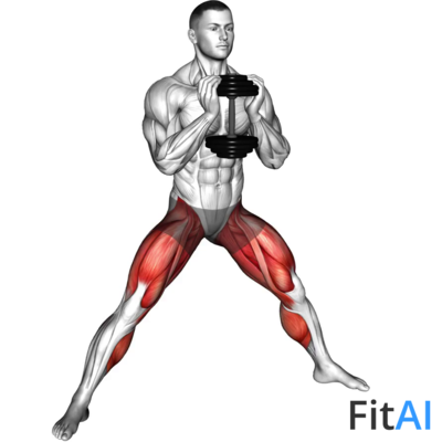 Dumbbell Cossack Squats (V2)