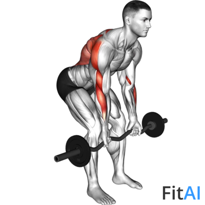 EZ-Bar Reverse-Grip Bent-Over Row