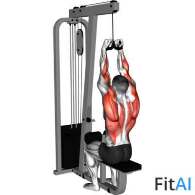 Cable Lateral Pulldown with Mag-Grip