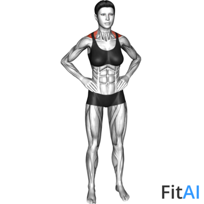 Bodyweight Standing Shrug