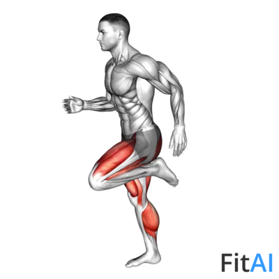 High Knee to Butt Kick