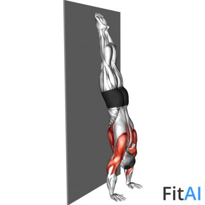 Handstand against the Wall