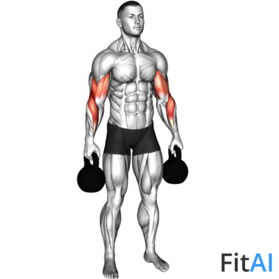 Kettlebell Standing Reverse Curl