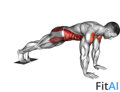 Plank Jack Slide with Towel