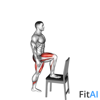 Step-up on Chair