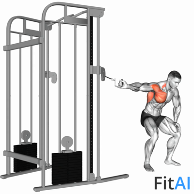 Cable One Arm Lateral Bent-Over