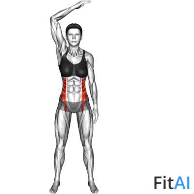 Standing Two Side Bend (bent arm)