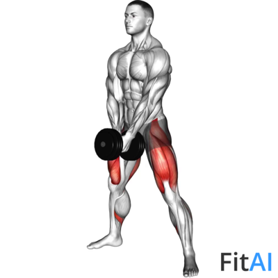 Dumbbell Bar-Grip Sumo Squat