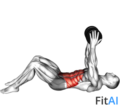 Dumbbell Straight Arm Twisting Sit-up