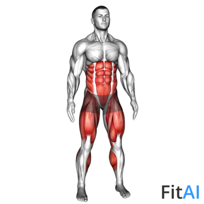 Bodyweight Squat to Side Leg