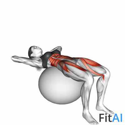 Ball Sit-up (on stability ball)