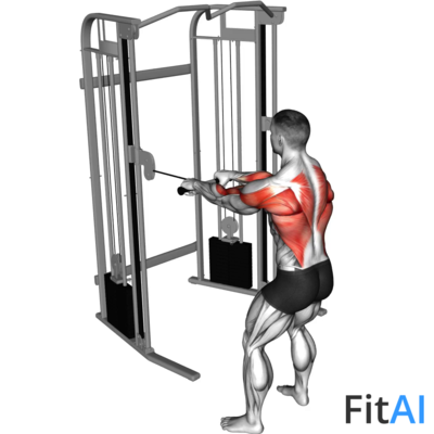 Cable Standing Close-Grip Row