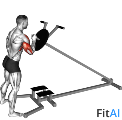 Lever One Arm Shoulder Press (Plate)