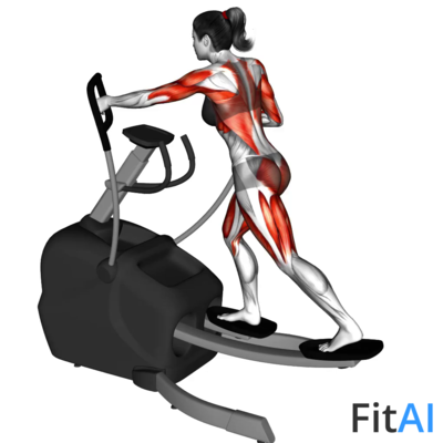 Elliptical Machine Skiing