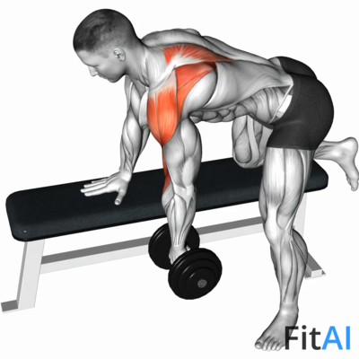 Dumbbell Rear Delt Row