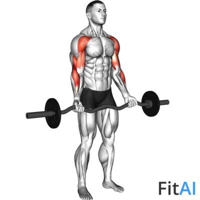 EZ-Barbell Drag Curl (V2)