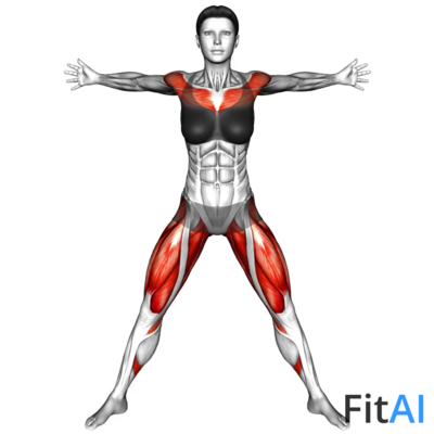 Chest Fly Plyo Squat