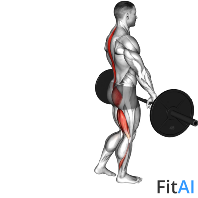 Barbell One Leg Deadlift