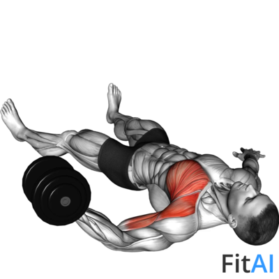 Dumbbell One Arm Floor Fly