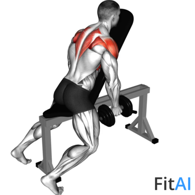 Dumbbell Chest Supported Lateral Raises