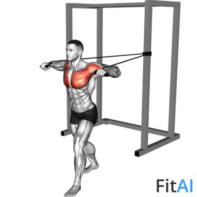 Band Standing Chest Press