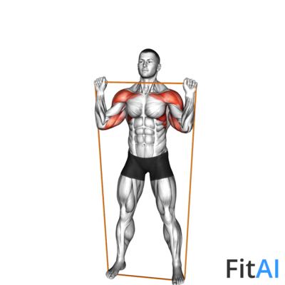 Resistance Band Overhead Shoulder Press