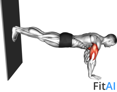 Decline Push-Up against Wall