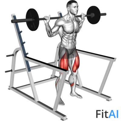 Barbell Low Bar Squat (Rack)