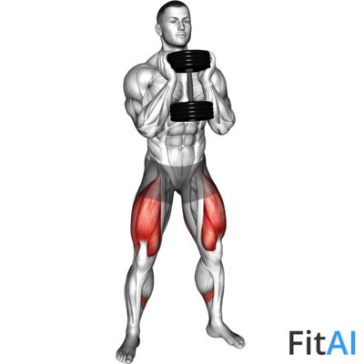 Dumbbell Goblet 2 sec Hold Squat