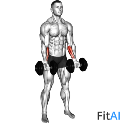 Dumbbell Standing Wrist Curl alternative