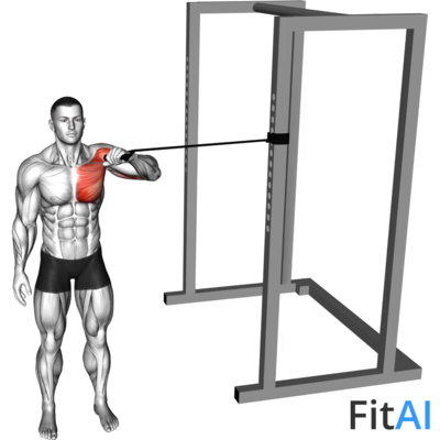 Band Cross Body One Arm Chest Press