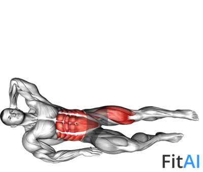 Leg Raise Oblique Crunch