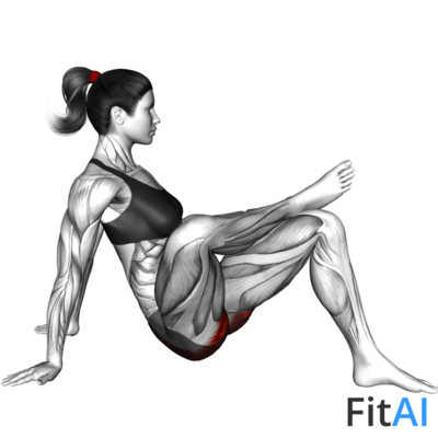 Recumbent Hip External Rotator and Hip Extensor Stretch (CrossedLeg)