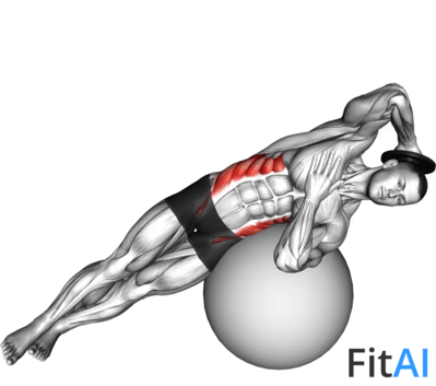 Weighted Side Bend (on stability ball)