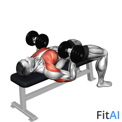 Dumbbell Reverse Bench Press