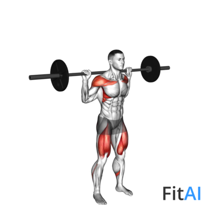 Barbell Behind the Back Push Press