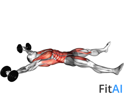 Dumbbell Starfish Crunch (beginner)