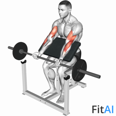 Barbell Preacher Curl