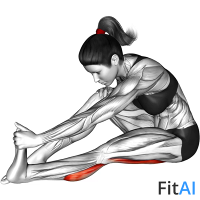 Seated Straight Leg Calf Stretch